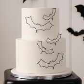 Vleermuis taartdecoratie - Halloween - 5 stuks