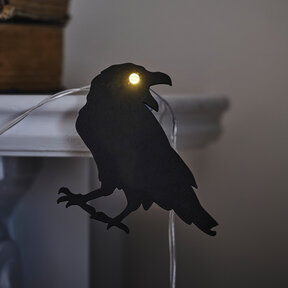 Kraaien slinger met lichtgevende ogen - Halloween