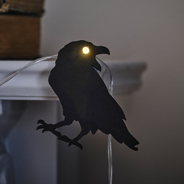 Kraaien slinger met lichtgevende ogen - Halloween
