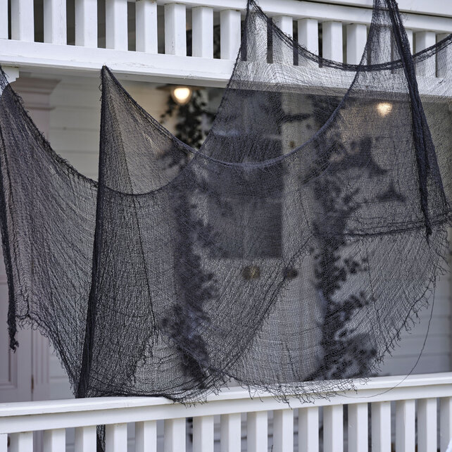 Zwart spookhuis backdrop Halloween