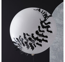 Halloween ballon met vleermuizen 3D effect