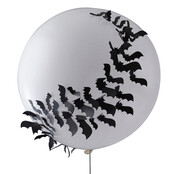 Halloween ballon met vleermuizen 3D effect Halloween ballon met vleermuizen 3D effect