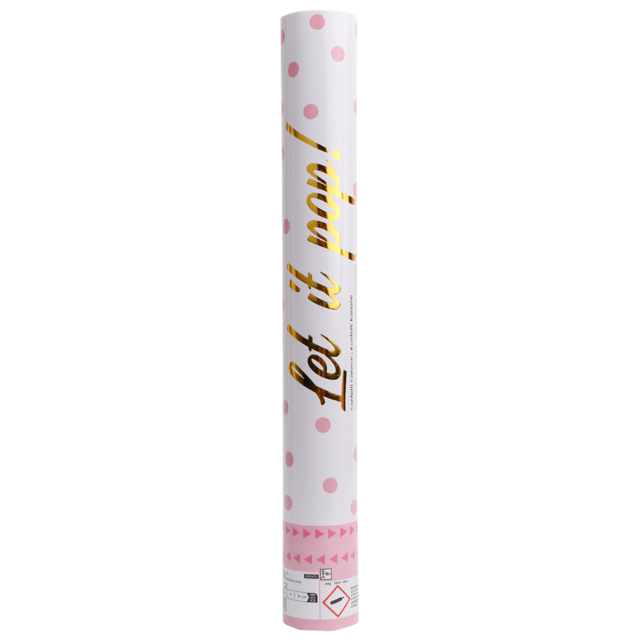 Party popper lichtroze - 40cm - papier Party popper lichtroze - 40cm - papier