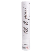 Confetti kanon zilver metallic - 28cm
