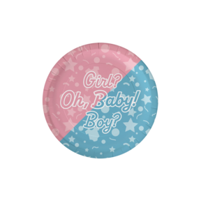 Gender Reveal - Borden - 8 stuks - 23cm