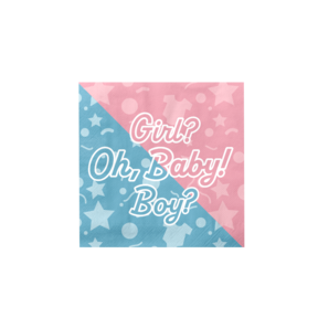 Gender Reveal - Servetten - 16 stuks