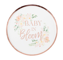 Baby in Bloom bordjes - merk Ginger Ray