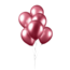 We Fiesta Ballonnen Metallic Bordeaux - 50 stuks - 30cm