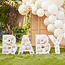 Ginger Ray Standaard met letters BABY - mozaïek frame