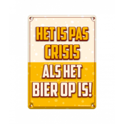 Metalen bord crisis