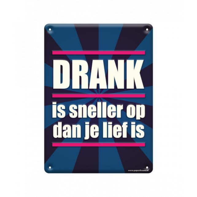 Metalen bord drank is sneller