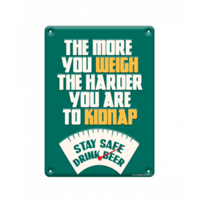 Metalen bord the more you weigh
