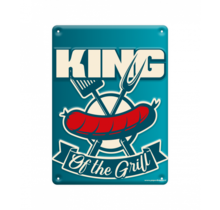 Metalen bord king of the grill