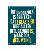 Metalen bord uit onderzoek is gebleken