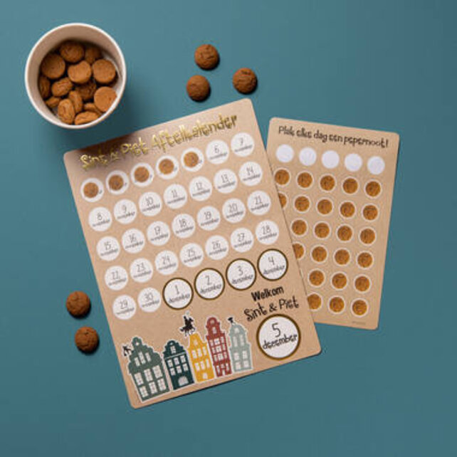 Aftelkalender 'Welkom Sint & Piet'