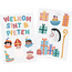 Folat Raamstickers 'Welkom Sint & Pieten' - Sint en Pieten - met 13 stickers