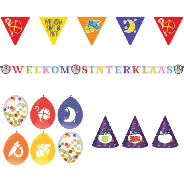 Welkom Sinterklaas versiering (pakket 1)