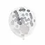 We Fiesta Ballonnen Confetti Zilver - 6 stuks - 30cm