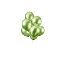 Ballonnen Spiegel Licht Groen - 10 stuks - 30cm