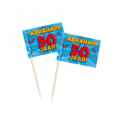 Abraham Cartoon - Cocktail Prikkers - 50 stuks