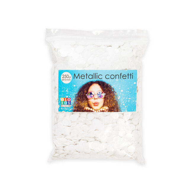 Metallic confetti wit