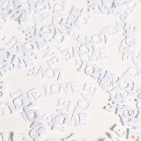 Tafelconfetti LOVE wit