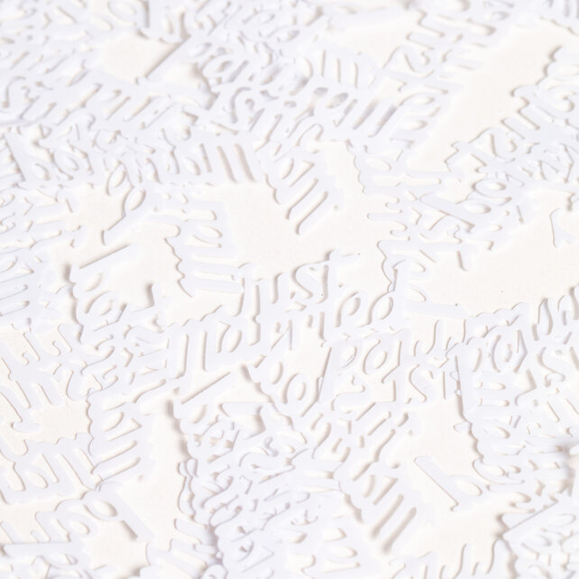 Just married tafelconfetti wit