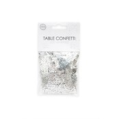 Just married tafelconfetti zilver