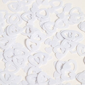 Tafelconfetti open hart wit