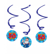 Abraham Cartoon - Swirl decoratie - 3 stuks