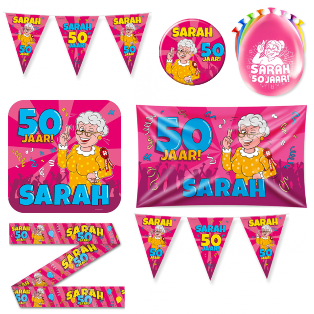 Sarah Cartoon Versiering pakket - L