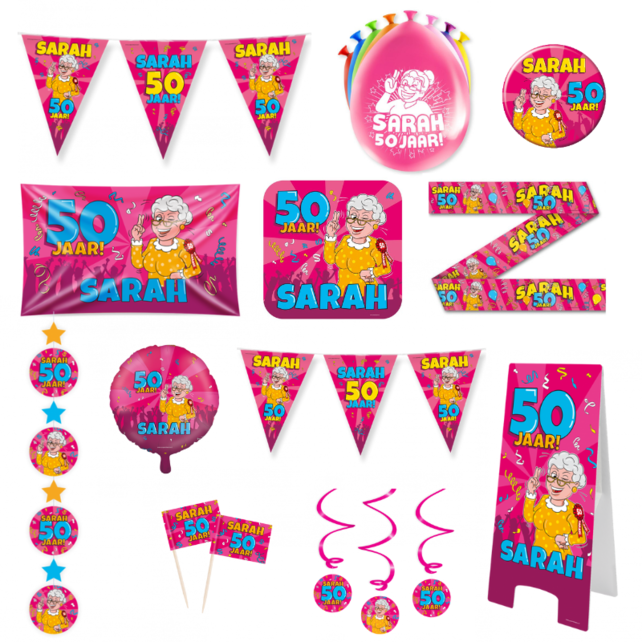 Sarah Cartoon Versiering pakket - XXL