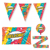 Welcome Cartoon Versiering pakket - M