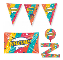 Welcome Cartoon Versiering pakket - M