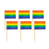 Cocktail prikkers regenboog