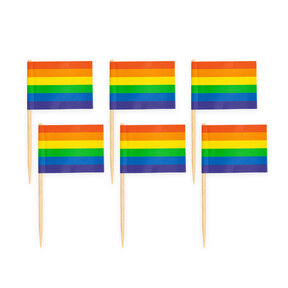 Cocktail prikkers regenboog