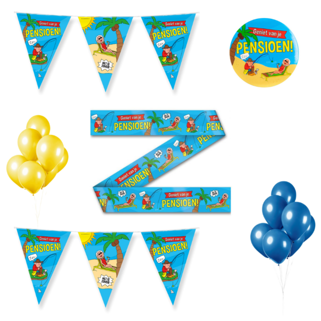 Pensioen Cartoon Versiering pakket - S2