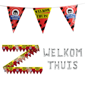 Welkom Thuis Verkeersbord Versiering pakket - S2