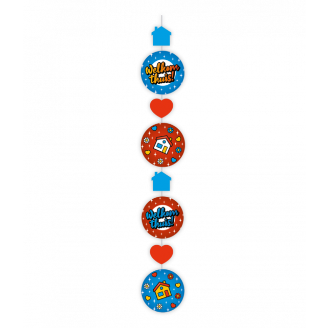 Hang Decoratie - Welkom Thuis cartoon - 120cm