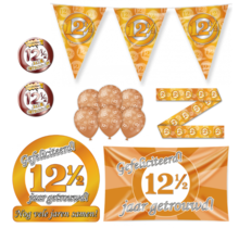 12,5 jaar Getrouwd Versiering pakket - L