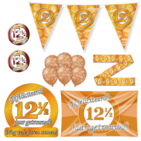 12,5 jaar Getrouwd Versiering pakket - L