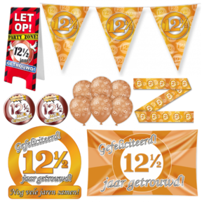 12,5 jaar Getrouwd Versiering pakket - XL