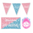 Feest-vieren Gender Reveal Versiering pakket - S