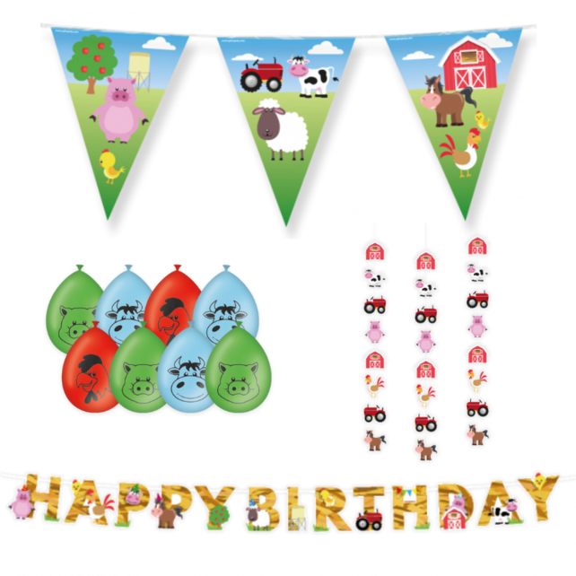 Boerderij Versiering pakket - M