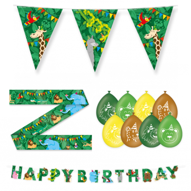 Jungle Dieren Versiering pakket - M