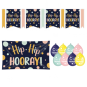 Hip Hip Hooray Versiering pakket - S