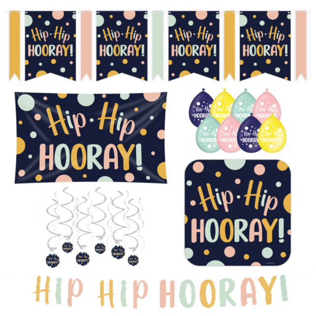 Hip Hip Hooray Versiering pakket - XL