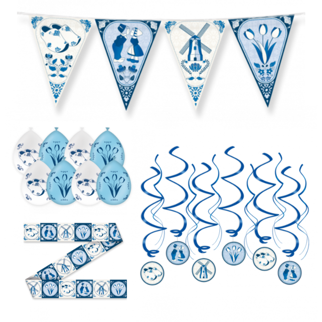Delftsblauw Versiering pakket - M2