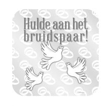 Hulde aan het bruidspaar - Deurbord