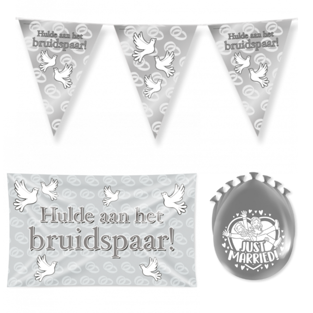 Just Married Versiering pakket - S